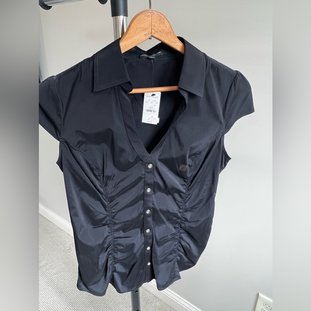 Express black dress shirt